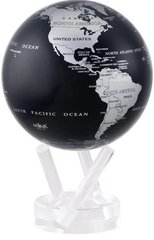 Гиро-глобус Solar Globe "Политическая карта" 21,6 см серебристо-черный (MG-85-SBE)